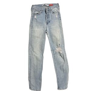 Celebrity pink high rise skinny jeans